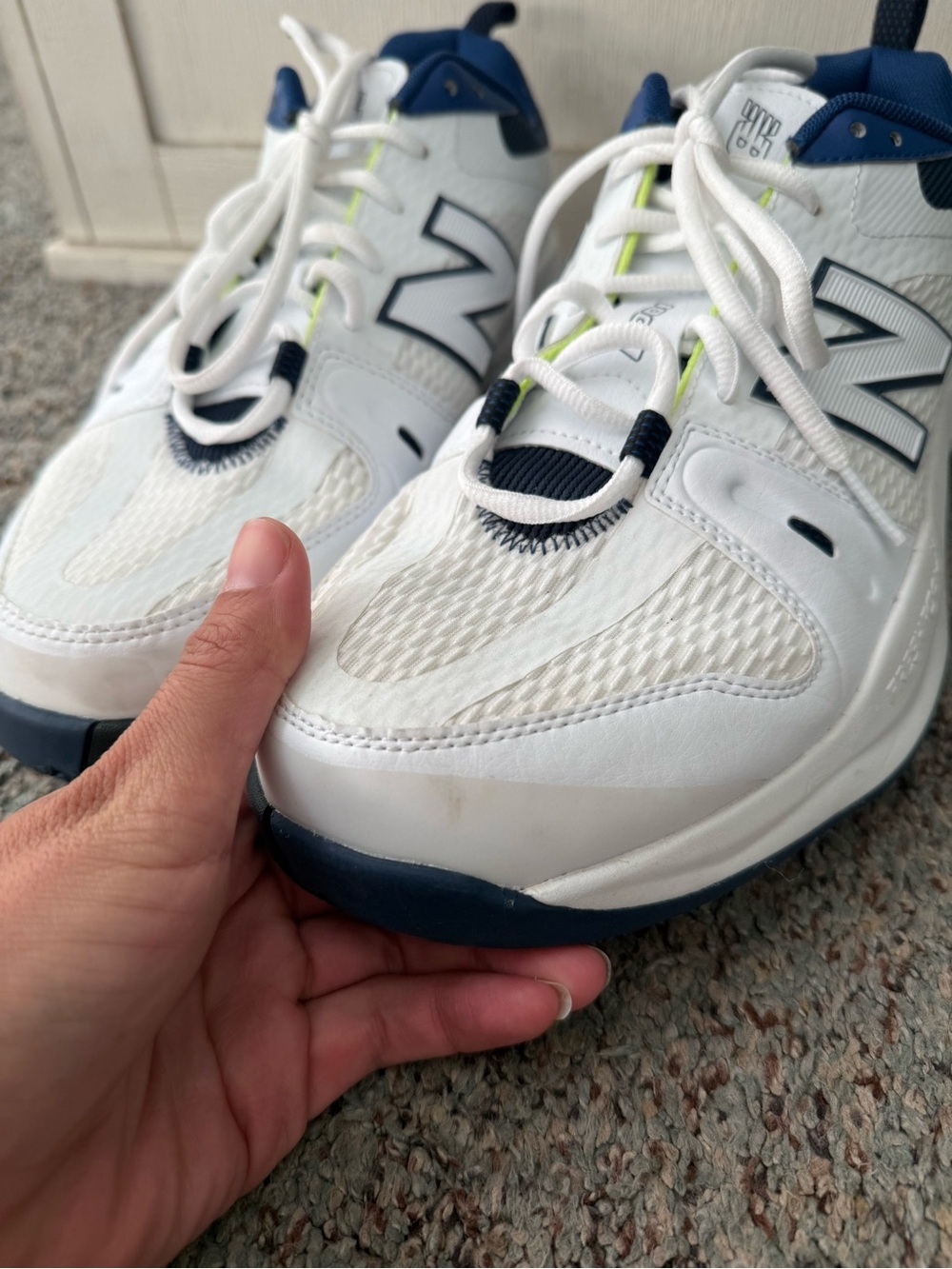 New Balance Fresh Foam X 1007 Men’s Size 11.5 Tennis Shoes, White/Blue/sea Salt - Picture 6 of 17